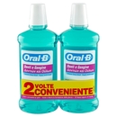 Oral-B Collutorio Denti e Gengive Senza Alcool Menta 2x500 ml